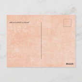 BUDGET Oranje Geel Manuscript Weddenschap Briefkaart (Achterkant)