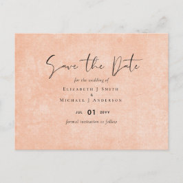 BUDGET Oranje Geel Script Trouwfeest Briefkaart