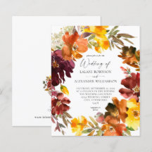 Budget Oranje & Gellow Gold Herfst Floral Wedding