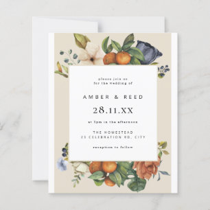 Budget Oranje Summer Botanical Boho Wedding