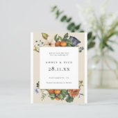 Budget Oranje Summer Floral Botanical Boho (Staand voorkant)