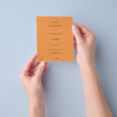Budget Oranje Wedding Flyer (Hand)