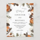 Budget Oranje & White Floral Rustic Wedding (Voorkant)