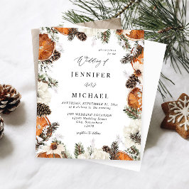 Budget Oranje & White Floral Rustic Wedding