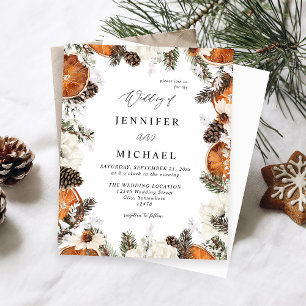 Budget Oranje & White Floral Rustic Wedding