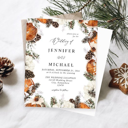 Budget Oranje & White Floral Rustic Wedding