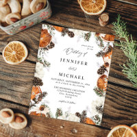 Budget Oranje & White Floral Rustic Wedding