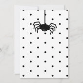 Budget Oranje & Zwarte Halloween Uitnodiging (Achterkant)
