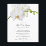 Budget Orchid Floral Herdenking Flyer<br><div class="desc">Een mooie witte orchidee-stam accentueert deze begrafenisherdenkingsflyers. Kan worden gebruikt als viering van levenskaarten, doodsverjaardag, of om het even welke gelegenheid. Upload gemakkelijk foto's, overlijdens of om het even welke informatie over de rug. Gedrukt op betaalbaar papier van 4, 5 x 5, 6 inch, 80 lb. **GEEN ENVELOPEN OPGENOMEN. De...</div>