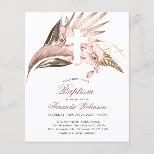 Budget Orchid Pampas Grass Terracotta (Voorkant)