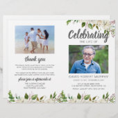 Budget Order of Service Funeral Memorial Programme (Voorkant / Achterkant)