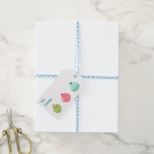Budget Ornament van & naar Gift Label Cadeaulabel (Met Touw)