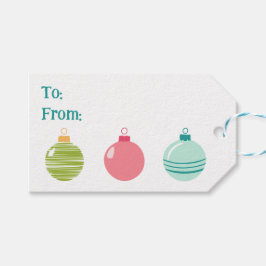 Budget Ornament van & naar Gift Label Cadeaulabel