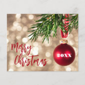 Budget Ornament Vette kerstfeestdag Kaart (Voorkant)