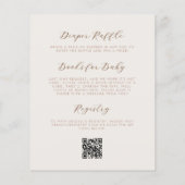 Budget Over de Maan Beer QR Code Baby Shower (Achterkant)