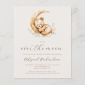 Budget Over The Moon Beer QR Code Baby shower (Voorkant)