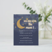 Budget Over the Moon Geslacht Neutrale Baby Shower (Staand voorkant)