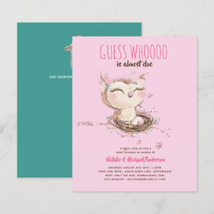 BUDGET OWL Baby shower raad wie er bijna moet kome