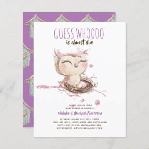 BUDGET OWL Baby shower raad wie er bijna moet kome