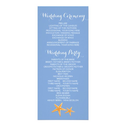 BUDGET Paar van het strandtrouwprogramma voor zees Reclamekaart (Achterkant)