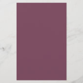 Budget Paars Berry Pink Florals Weddenschap Menu (Achterkant)