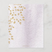 Budget Paars Butterfly Baby shower Invitation (Achterkant)