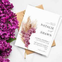 Budget Paars Floral Boho Wedding