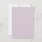 Budget Paars Florals Bridgerton Vrijgezellenfeest Kaart (Achterkant)