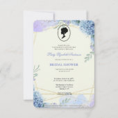 Budget Paars Florals Bridgerton Vrijgezellenfeest Kaart (Voorkant)