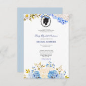 Budget Paars Florals Bridgerton Vrijgezellenfeest Kaart (Voorkant / Achterkant)