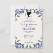 Budget Paars Florals Bridgerton Vrijgezellenfeest Kaart (Voorkant)