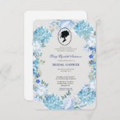 Budget Paars Florals Bridgerton Vrijgezellenfeest Kaart (Voorkant / Achterkant)