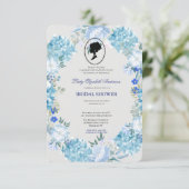 Budget Paars Florals Bridgerton Vrijgezellenfeest Kaart (Staand voorkant)