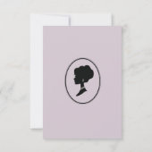 Budget Paars Florals Bridgerton Vrijgezellenfeest Kaart (Achterkant)