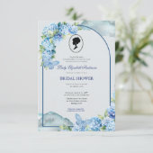 Budget Paars Florals Bridgerton Vrijgezellenfeest Kaart (Staand voorkant)