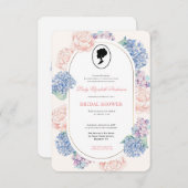 Budget Paars Florals Bridgerton Vrijgezellenfeest Kaart (Voorkant / Achterkant)