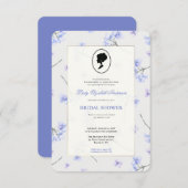 Budget Paars Florals Bridgerton Vrijgezellenfeest Kaart (Voorkant / Achterkant)