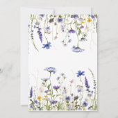 Budget Paars Florals Bridgerton Vrijgezellenfeest Kaart (Achterkant)