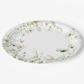 Budget Paars Florals Bridgerton Vrijgezellenfeest Papieren Bordje (Gekanteld)