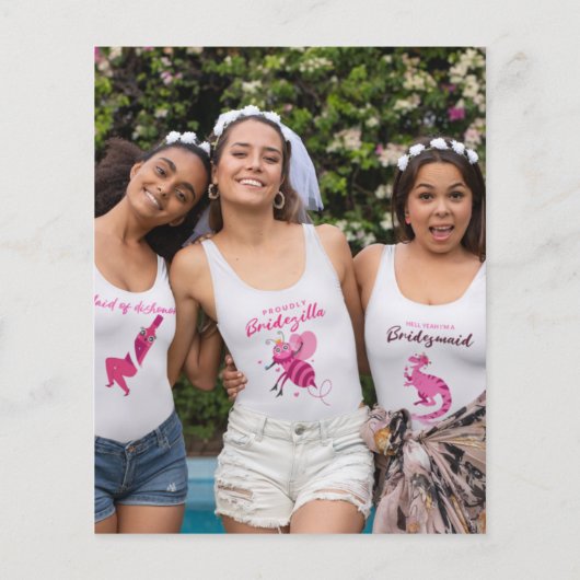 Budget Paars Glitter Foto Hen Party Dank u (Achterkant)