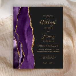 Budget Paars Gold Agate Dark Weddenschap