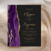 Budget Paars Gold Agate Script Weddenschap