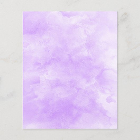 Budget Paars Gold Floral Weddenschap (Achterkant)