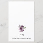 Budget Paars & Lavender Floral Ring Wedding MED (Achterkant)