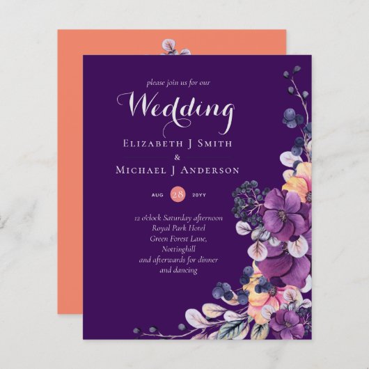 BUDGET Paars Oranje Schemering tot Dageraad Trouw (Voorkant / Achterkant)