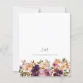 Budget Paars & Roze Blush Bloemen Bruiloft V3 Groo (Achterkant)