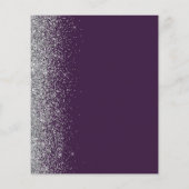 Budget Paars Zilver Glitters 70e Verjaardags Uitno (Achterkant)