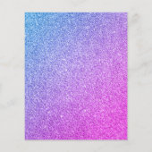 Budget Paarse 70e Verjaardagsfeest 70's Disco Ball Flyer (Achterkant)