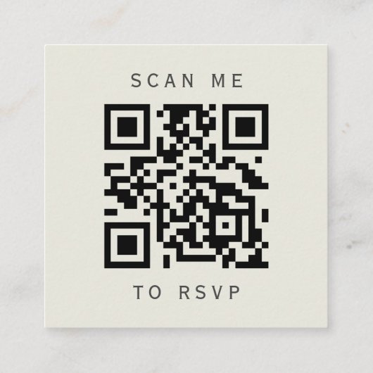 Budget Paarse Agaat Ivoor Huwelijk QR Code RSVP Informatiekaartje (Achterkant)