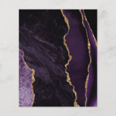 Budget Paarse Agate Gold Glam Weddenschap (Achterkant)